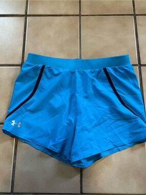 Under Armour Women’s Turquoise Athletic Shorts with Black Trim